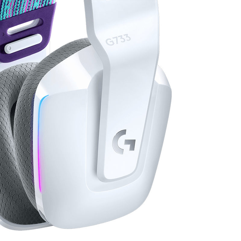 罗技G733LIGHTSPEED无线RGB游戏耳机麦克风（白色）